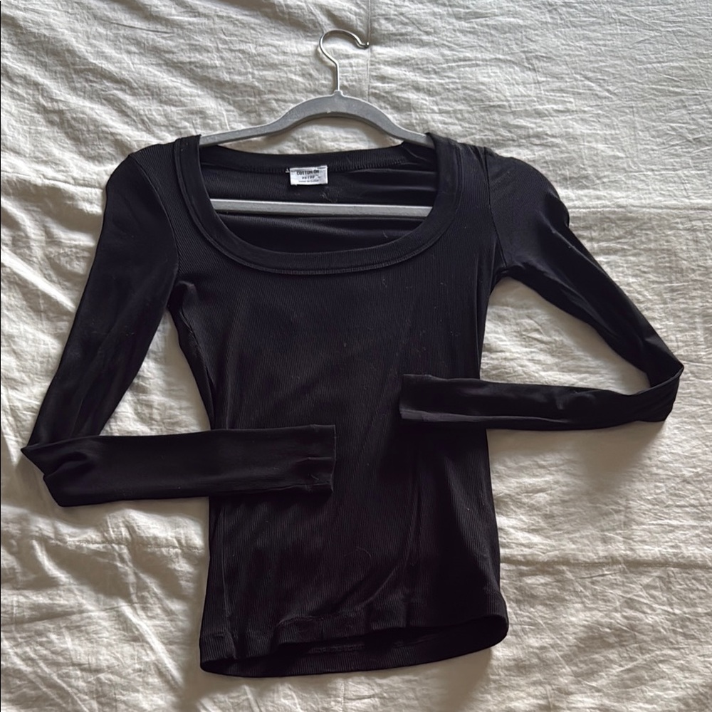 Cotton On Midnight Black Scoop Neck Bodysuit